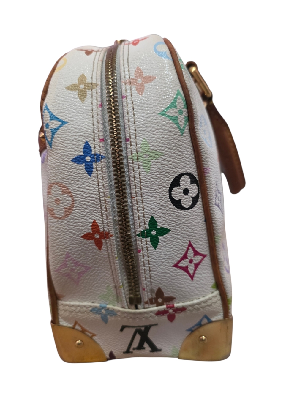 Louis Vuitton Multicolor Trouville White Monogram Bag | Authentic | Vintage - Picture 5 of 14